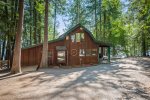 Originally once a barn, and now a beautiful waterfront cabin in North Idaho